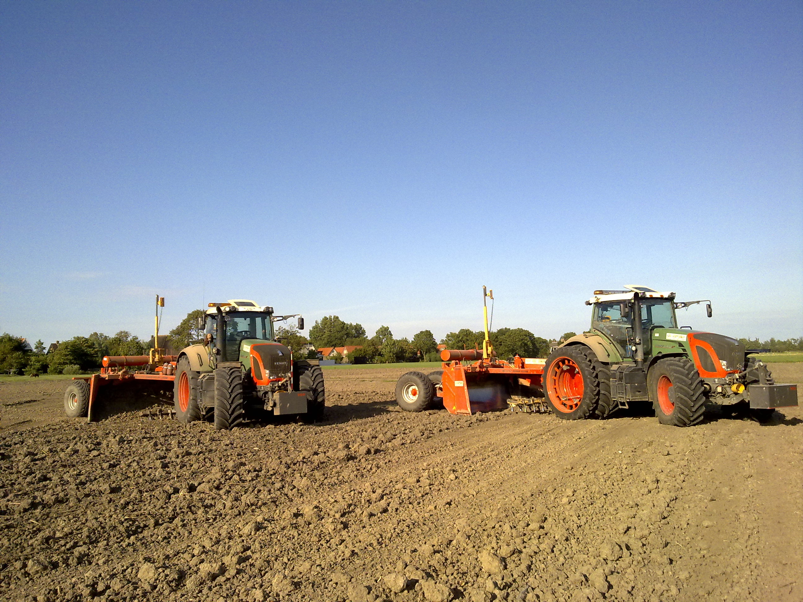 land klaarmaken verloopt vlot