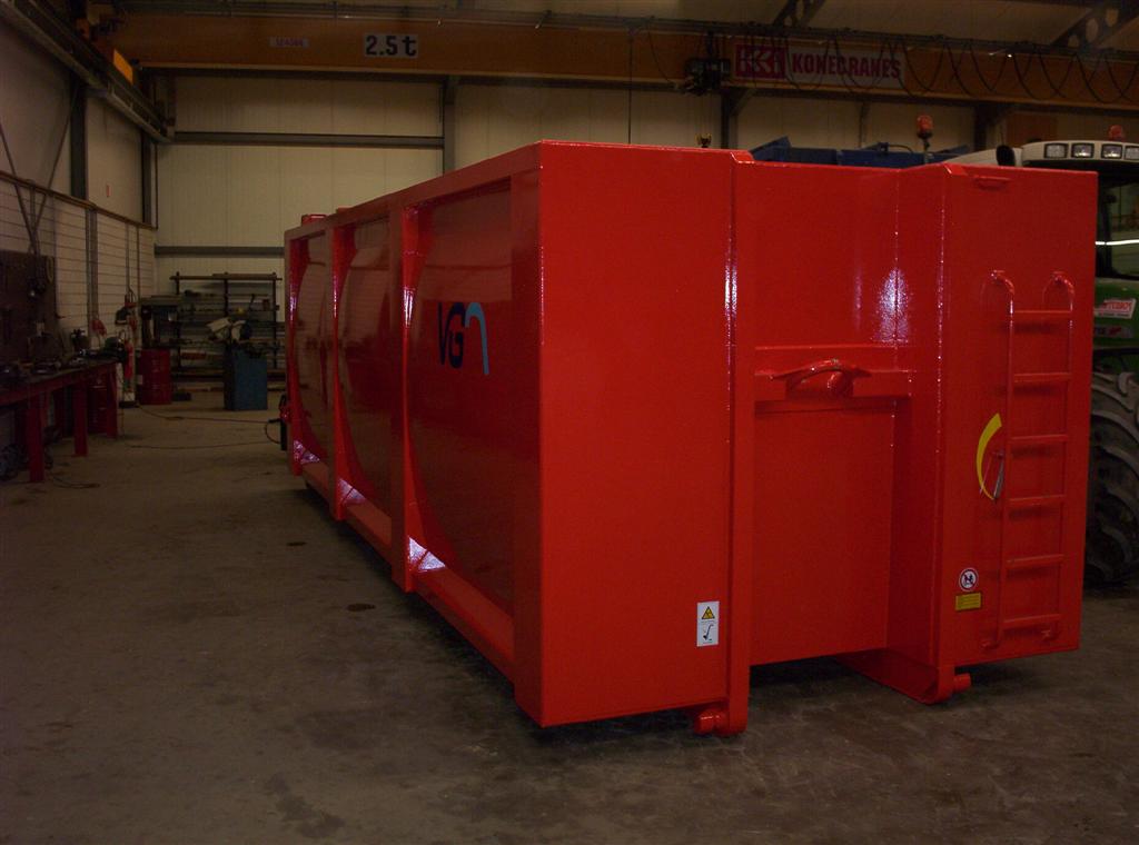 2e Baggercontainer binnen